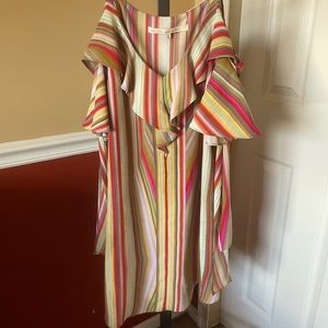 Rachael Roy cold shoulder mini dress